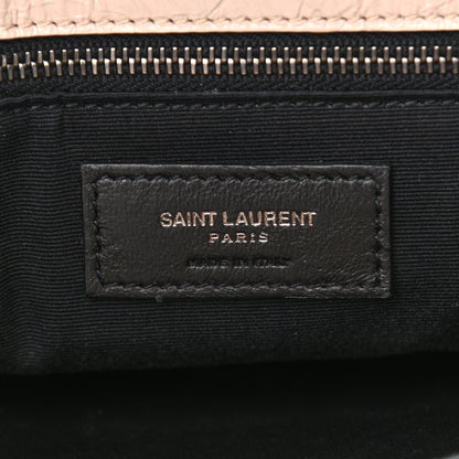 Saint Laurent Crinkled Calfskin Matelasse Monogram Medium Niki Chain Satchel Natural 6 of 12