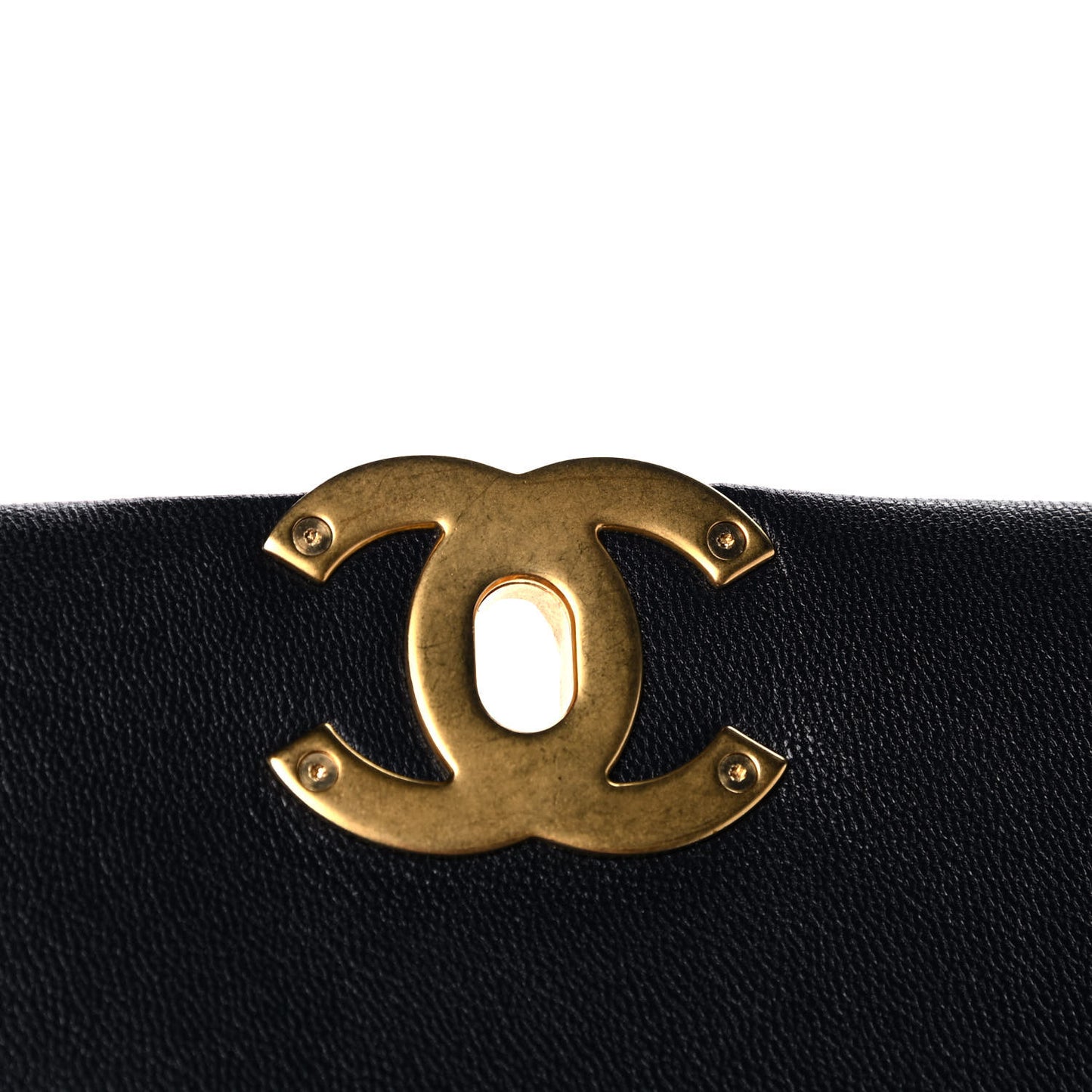 Goatskin Quilted Medium Chanel 19 Flap Navy Blue