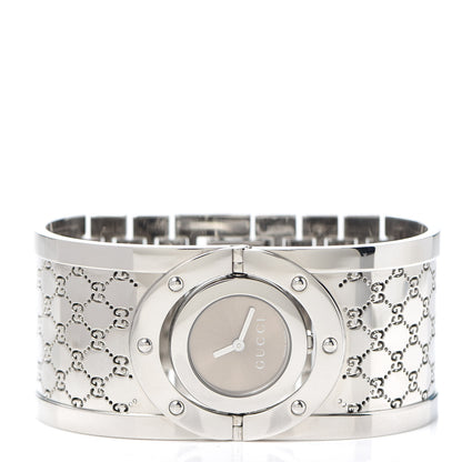 Gucci Stainless Steel 33mm Twirl Quartz Watch Brown 2 of 6