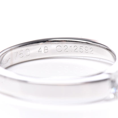 Cartier 18K White Gold Diamond Date With Ring 48 4.5 6 of 7