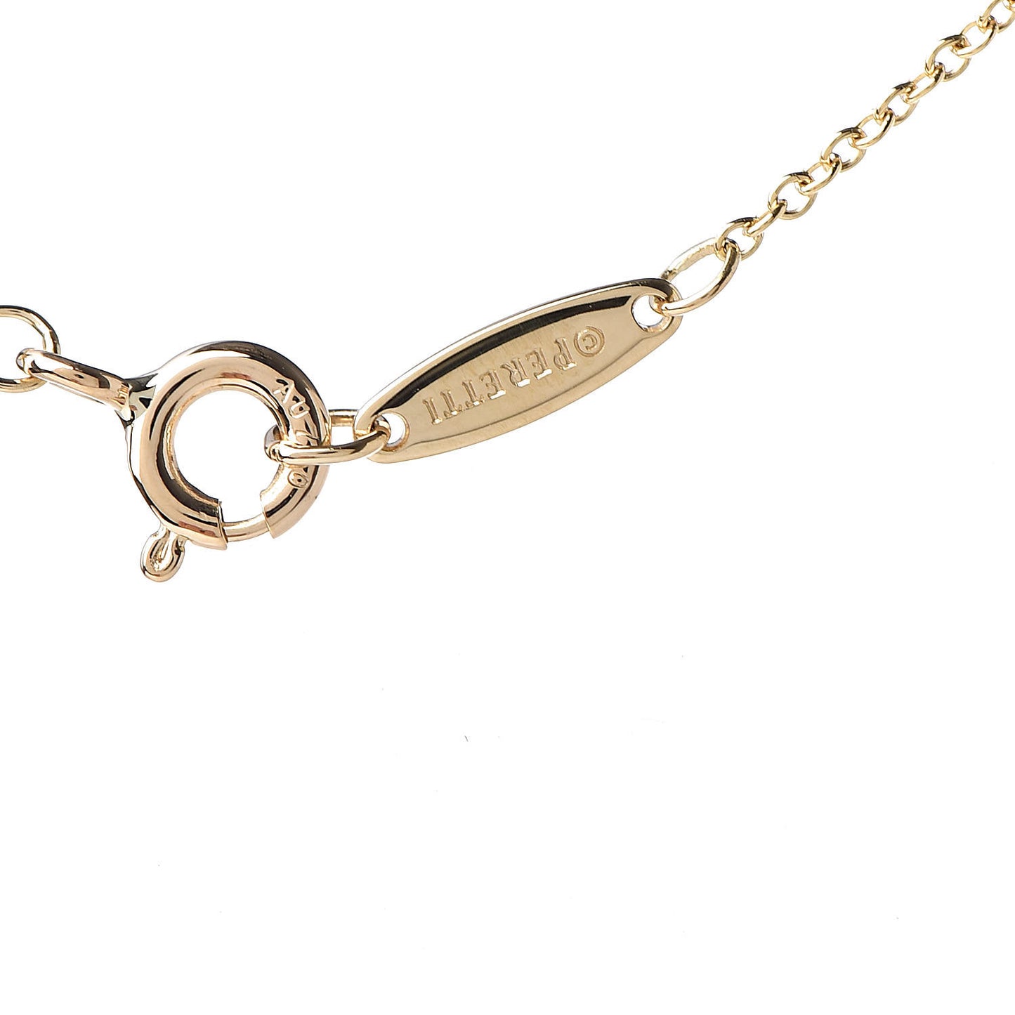 18K Yellow Gold Diamond .20ct Elsa Peretti Diamonds by the Yard Pendant Necklace