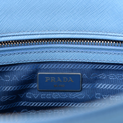 Prada Saffiano Small Galleria Double Zip Tote Mare 10 of 13