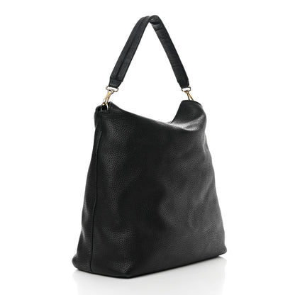 Burberry London Grainy Calfskin Medium Cale Hobo Black 3 of 16