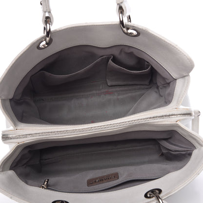 Chanel Soft Caviar Quilted CC Timeless Tote White 5 of 19