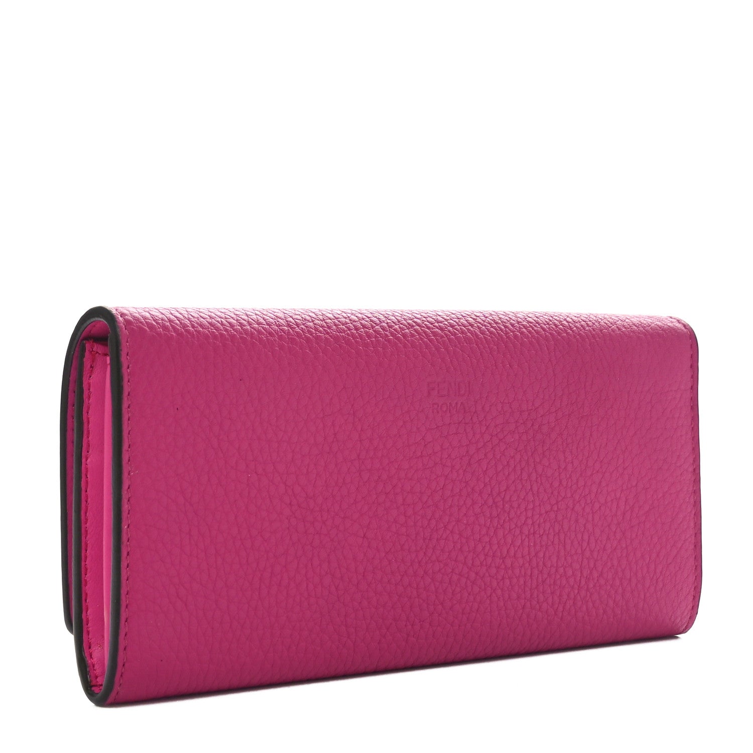 Fendi Cuoio Romano Vitello Grace Selleria Peekaboo Continental Wallet Geranio 2 of 10