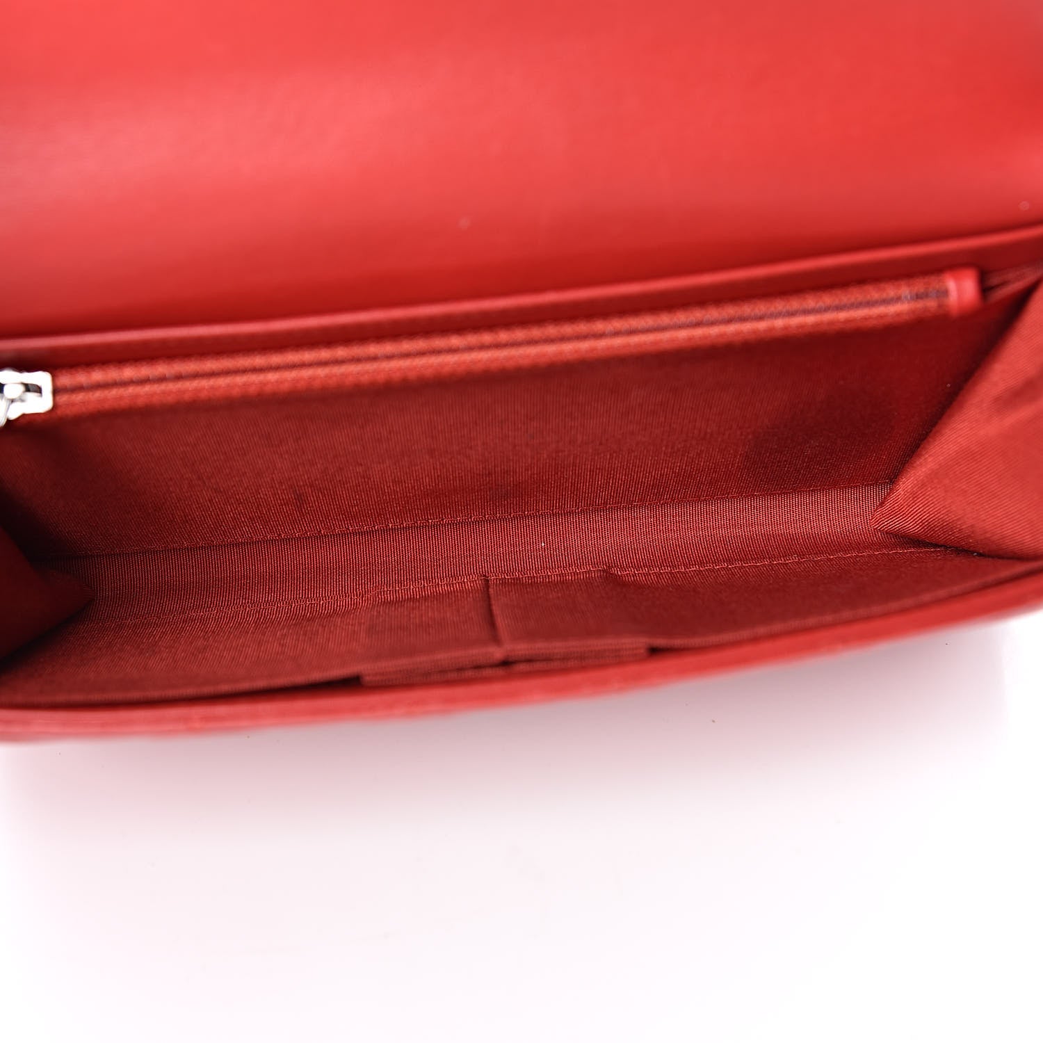 Chanel Lambskin Quilted Boy Wallet On Removable Chain WOC Red 6 of 16