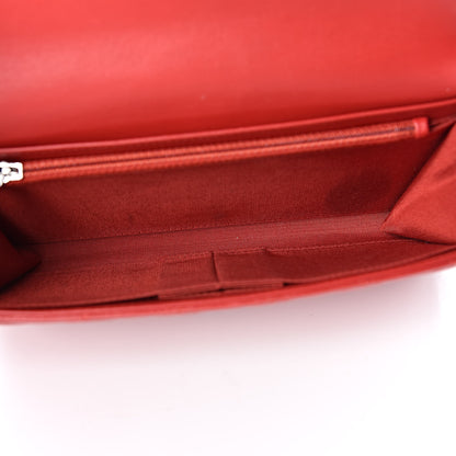 Chanel Lambskin Quilted Boy Wallet On Removable Chain WOC Red 6 of 16