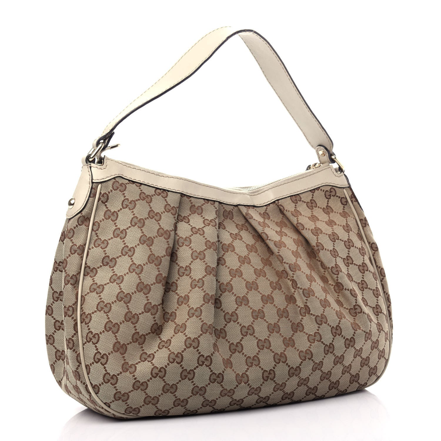Gucci Monogram Medium Sukey Hobo Off White 3 of 13