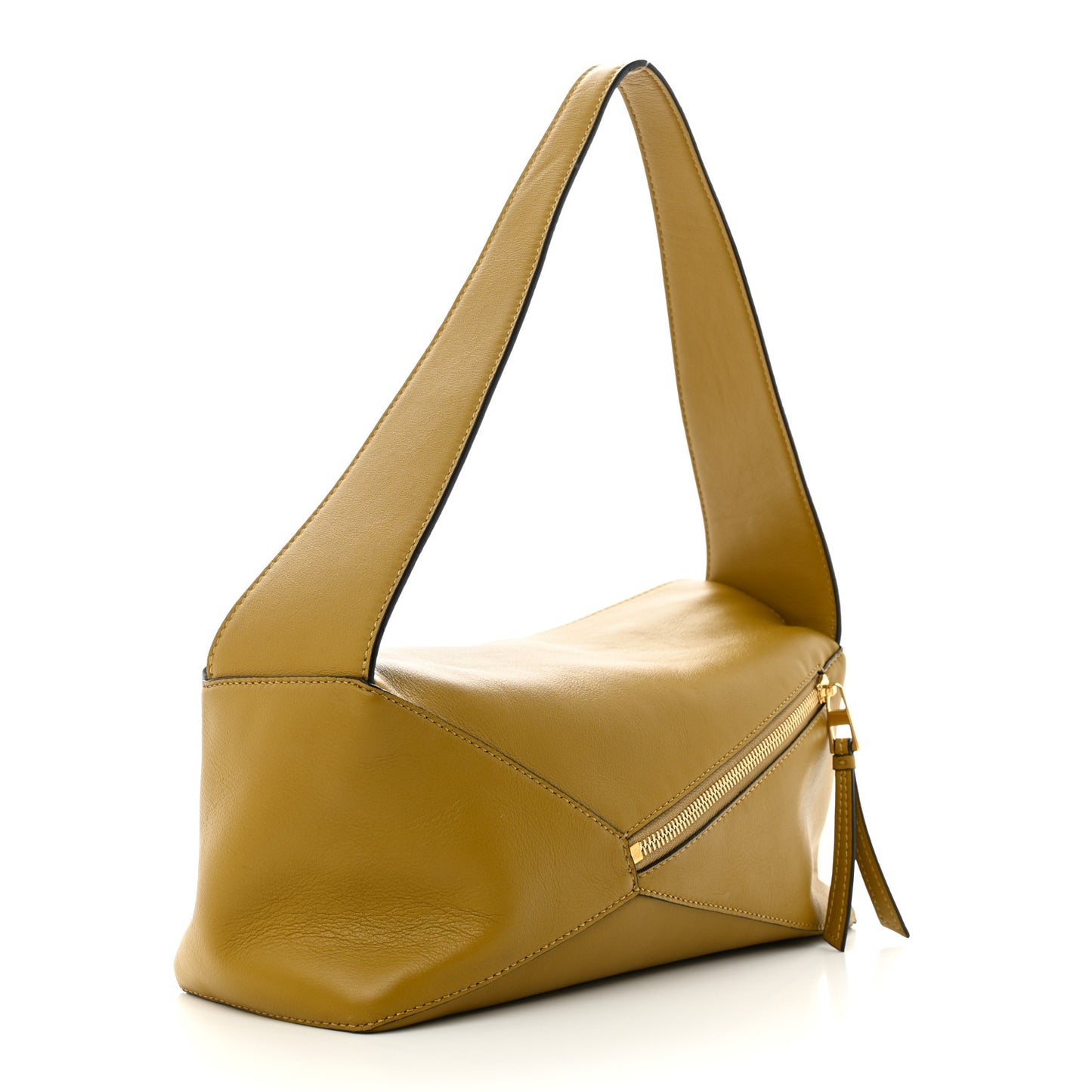 Calfskin Puzzle Hobo Ochre