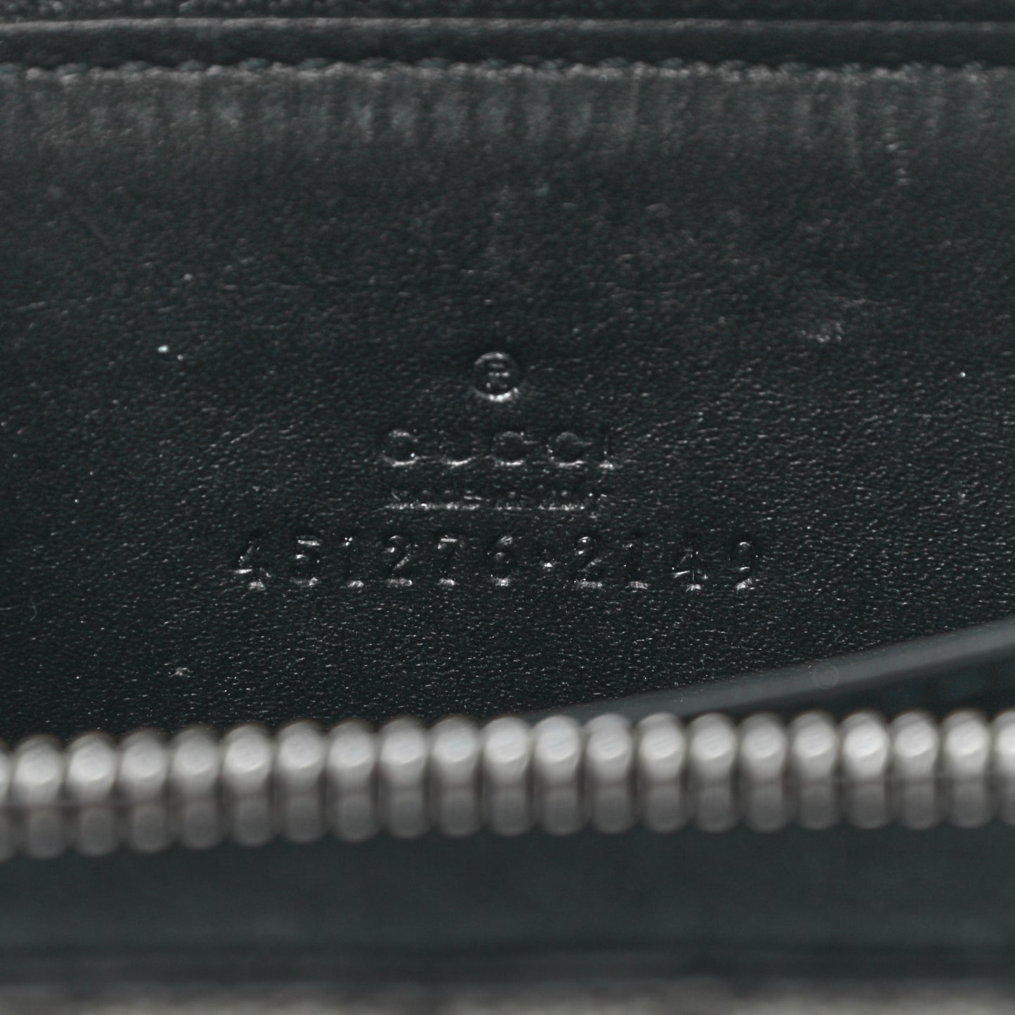 GG Supreme Monogram Tiger Print Zip Around Card Case Black