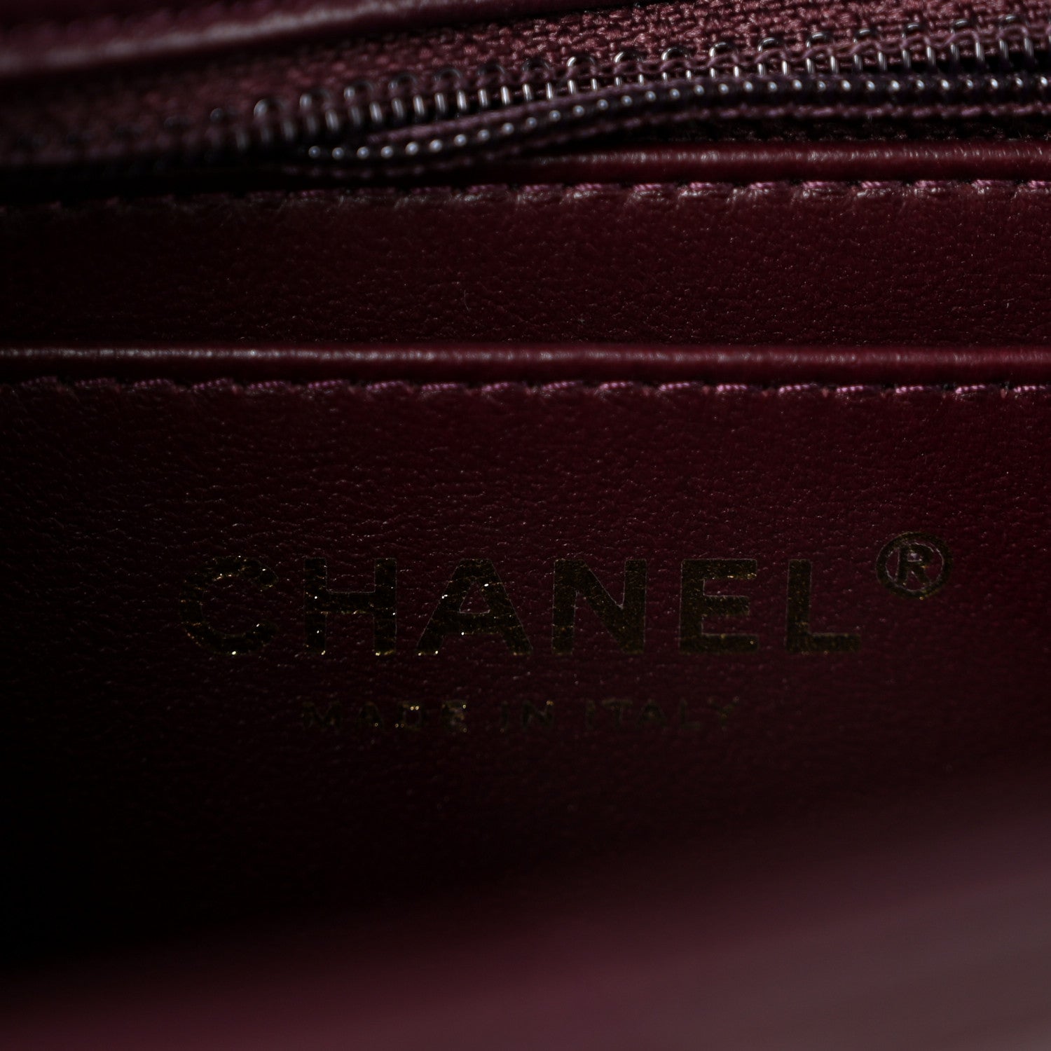 Chanel Lambskin Quilted Mini Rectangular Flap Burgundy 6 of 11