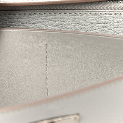 Hermes Chevre Mysore Kelly Longue Wallet Gris Perle 15 of 16