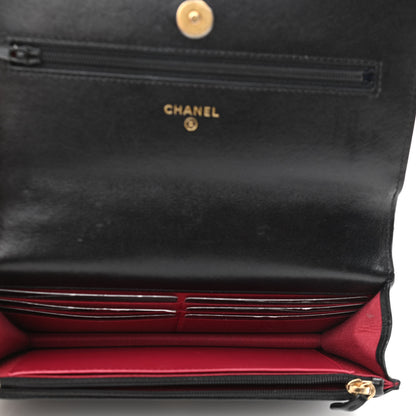 Chanel Lambskin Quilted Chanel 19 Wallet On Chain WOC Black 5 of 15