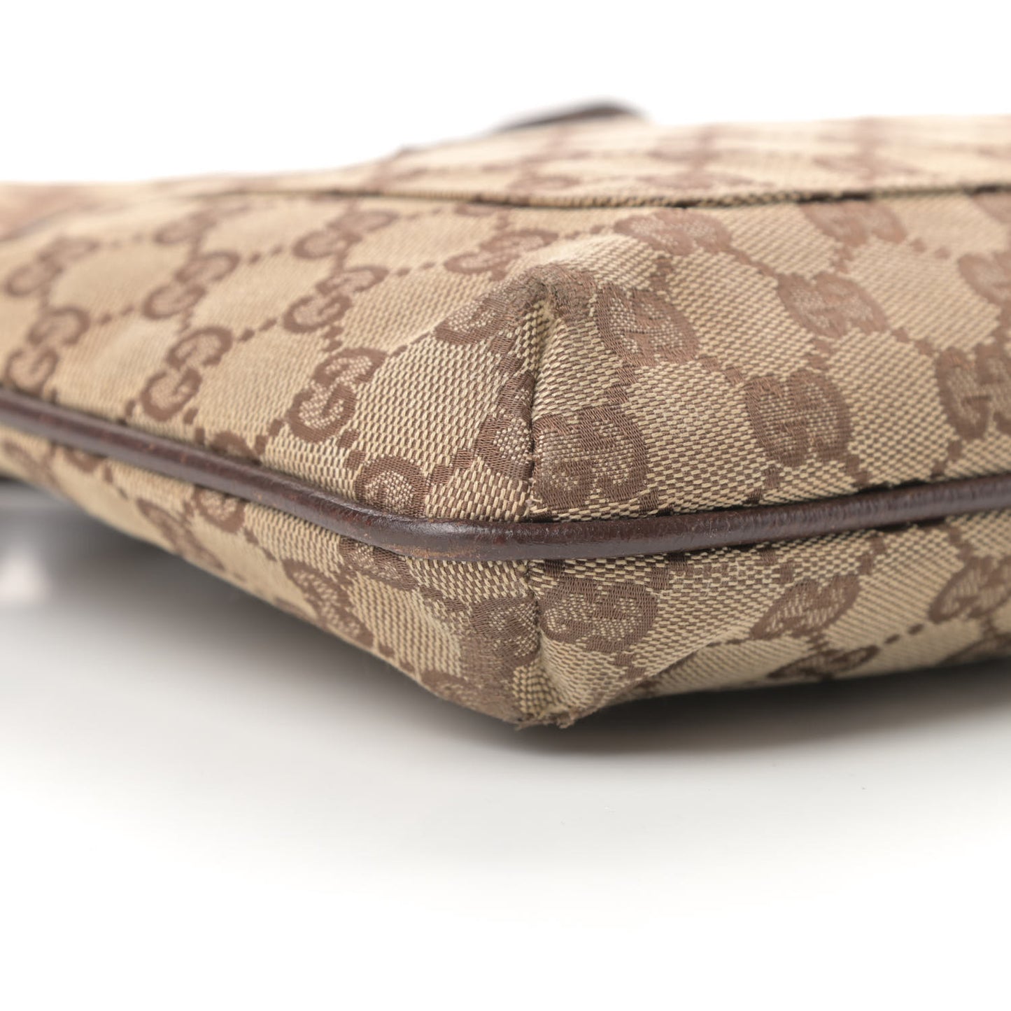 Monogram Flat Messenger Bag Dark Brown