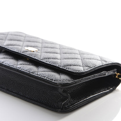 Chanel Caviar Quilted Wallet On Chain WOC Black 8 of 11