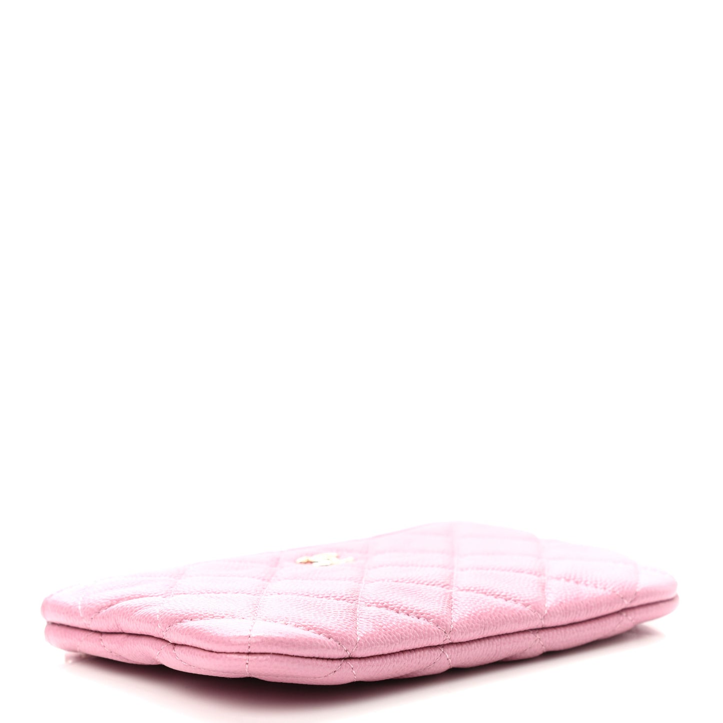 Caviar Quilted Small Cosmetic Case Pink