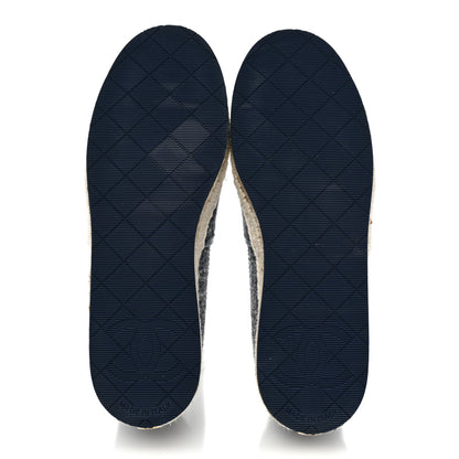 Chanel Fabric Patent Calfskin CC Espadrilles 37 Blue 6 of 11