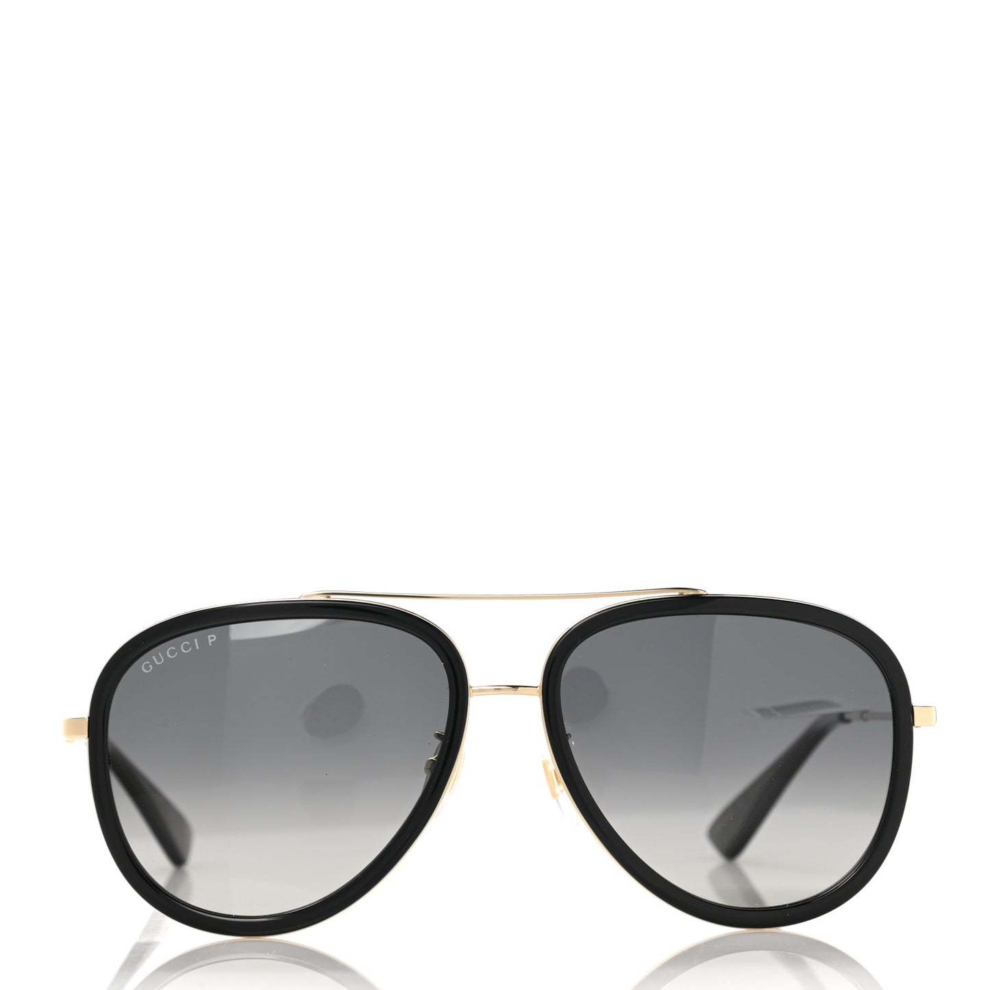 Aviator Sunglasses GG0062S Black Gold