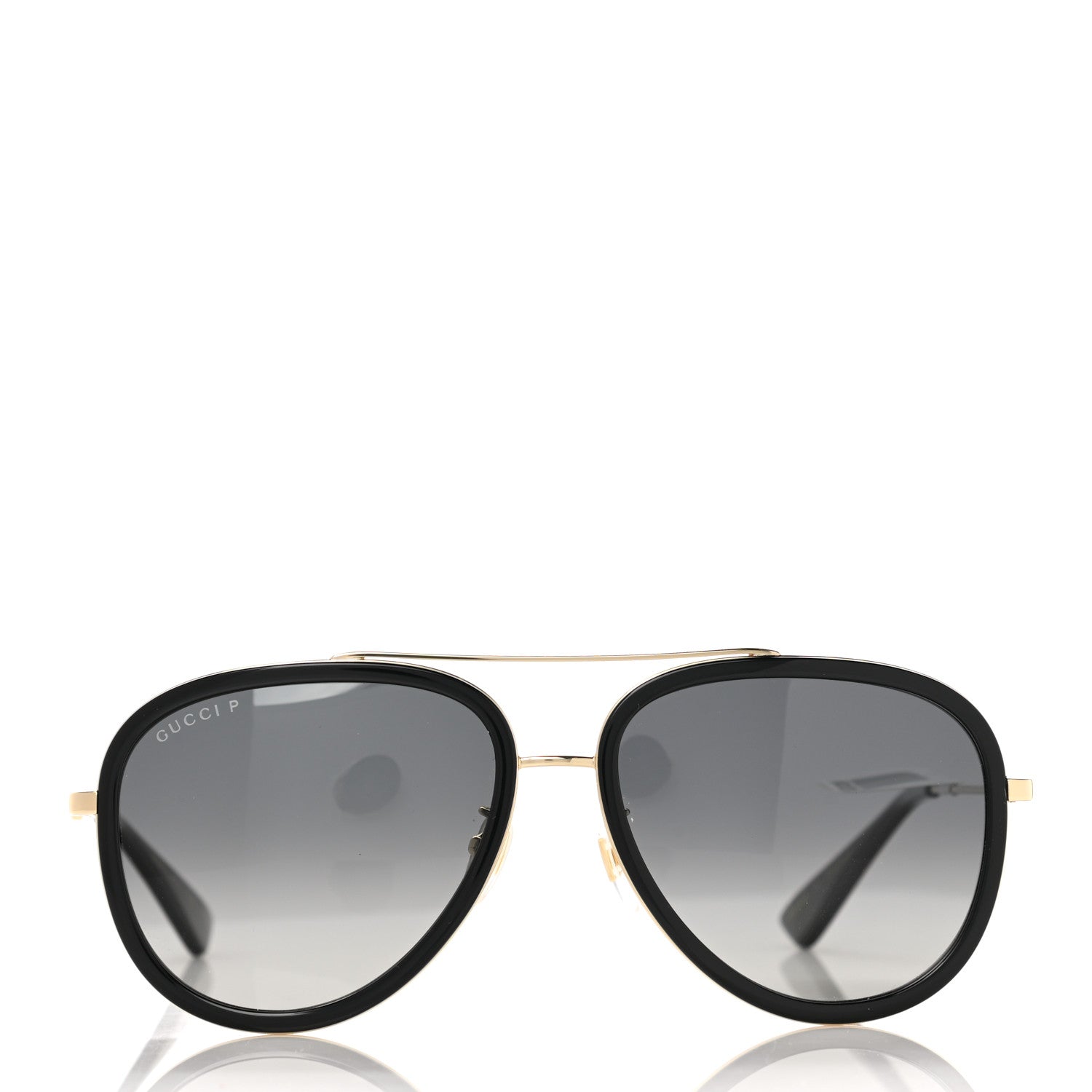 Gucci Aviator Sunglasses GG0062S Black Gold 2 of 7