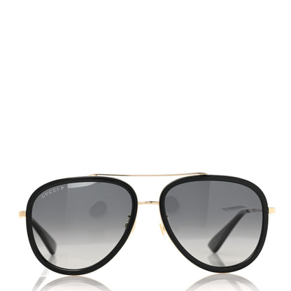 Gucci Aviator Sunglasses GG0062S Black Gold 2 of 7