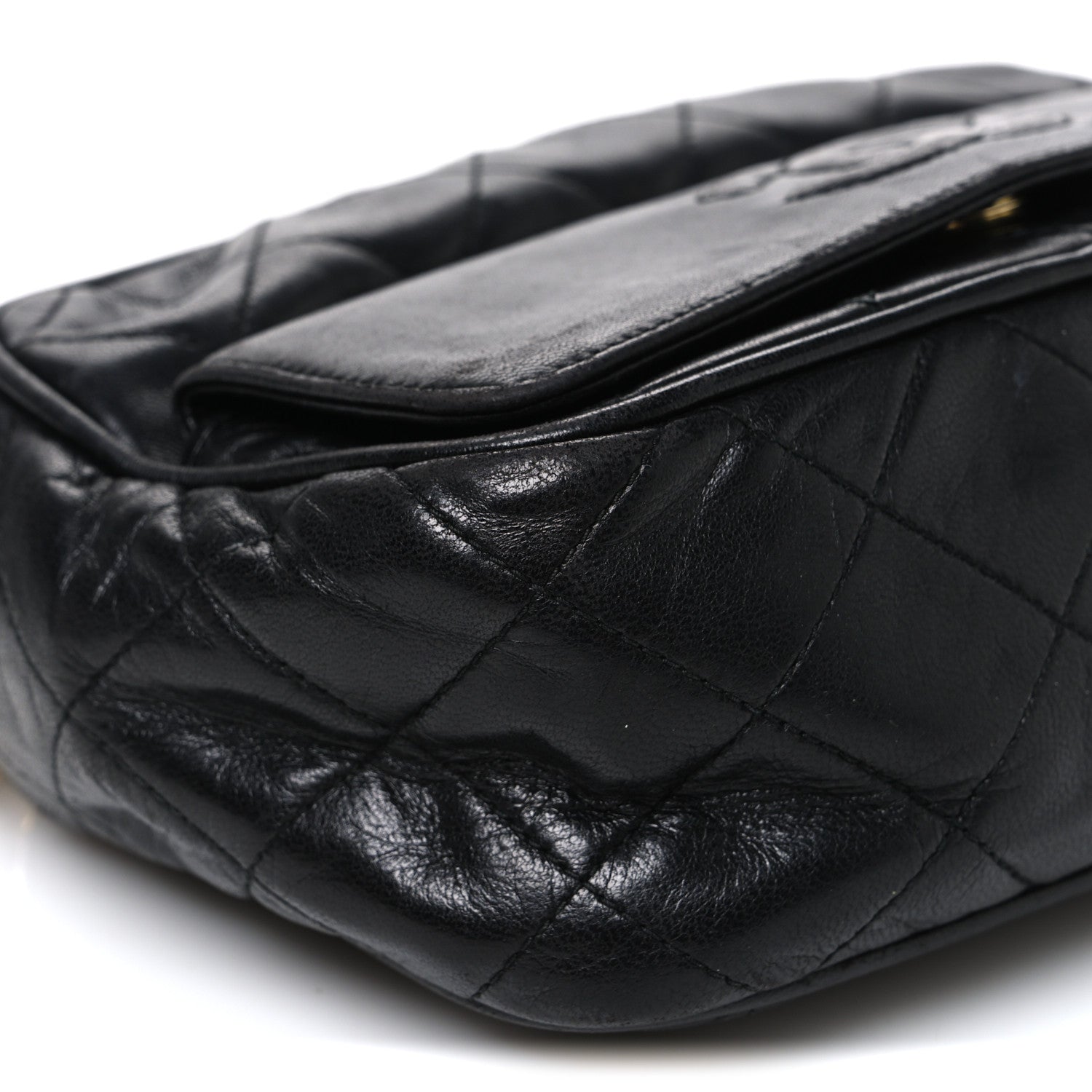 Chanel Lambskin Quilted Tassel Camera Case Black 8 of 10