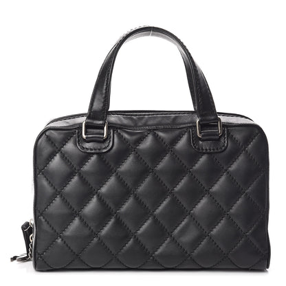 Chanel Calfskin Quilted Top Handle Bag Black 1 of 13