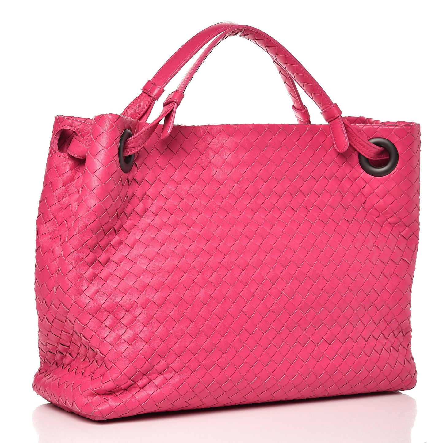 Nappa Intrecciato Medium Garda Bag Rosa Shock