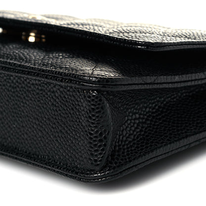 Chanel Caviar Quilted Wallet On Chain WOC Black 8 of 8