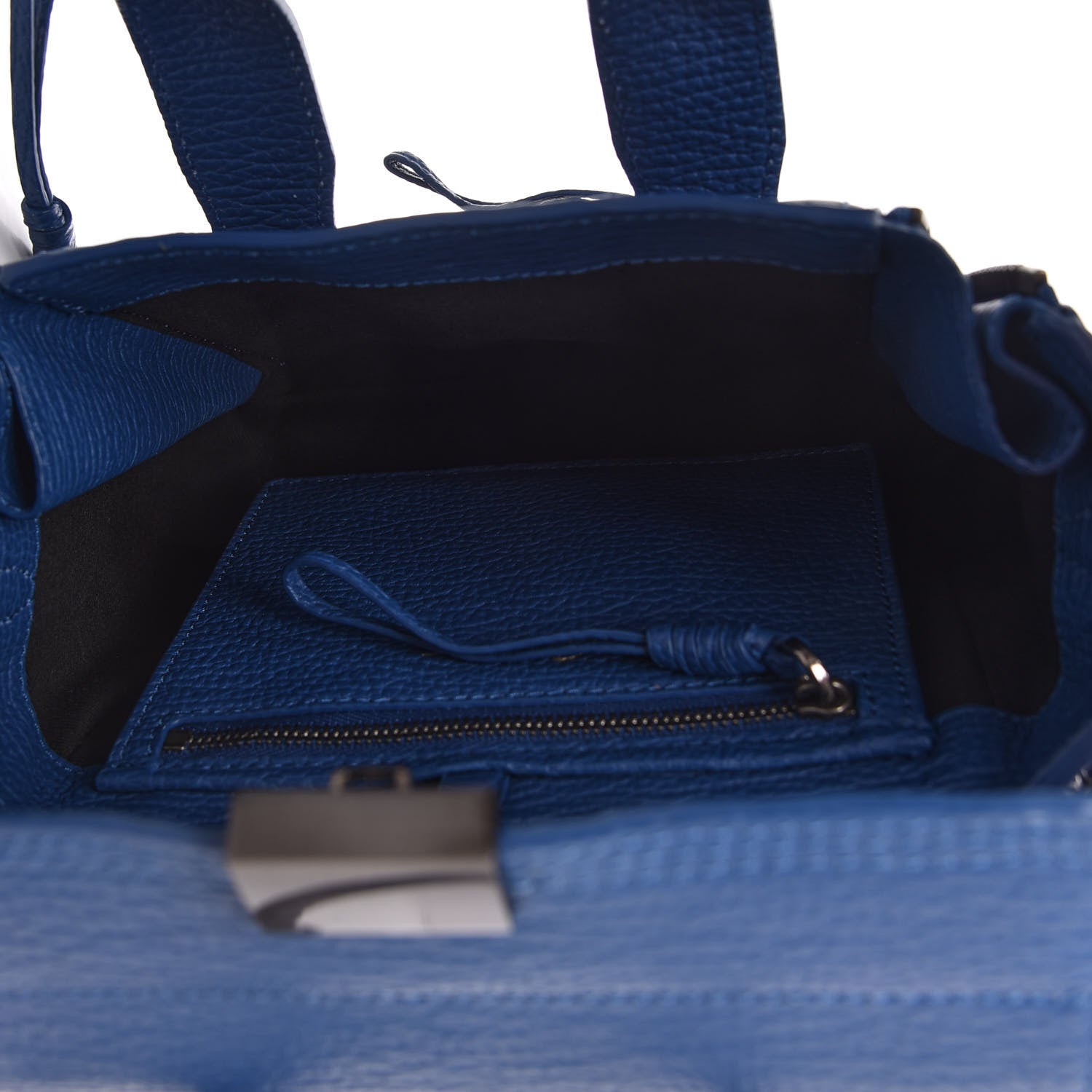3.1 Phillip Lim Textured Calfskin Mini Pashli Satchel Cobalt 5 of 12