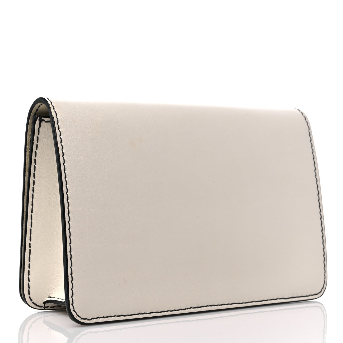 Smooth Calfskin Dio(r)evolution Flap Clutch White