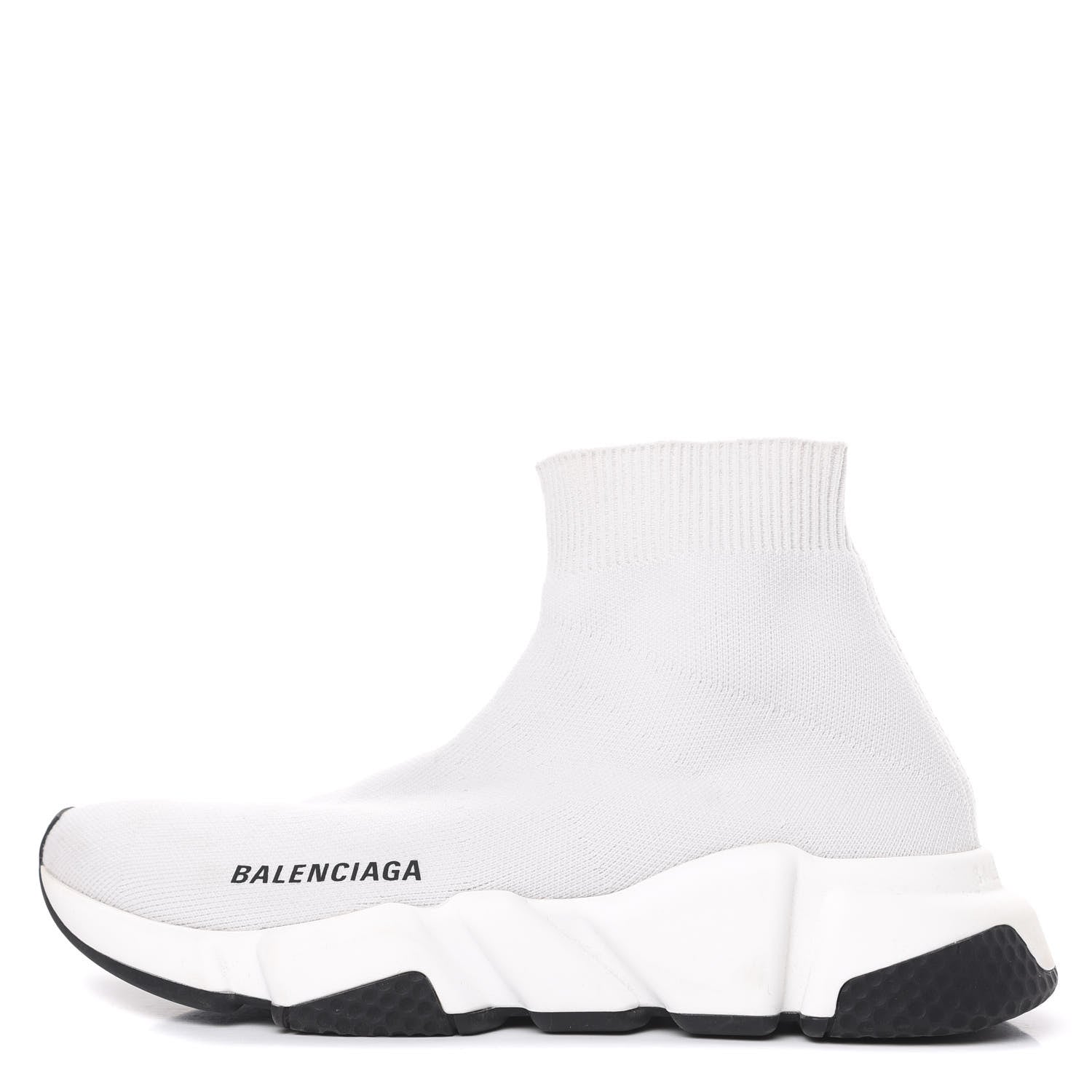 Balenciaga Neoprene Knit Womens Speed Sneakers 36 White 1 of 8
