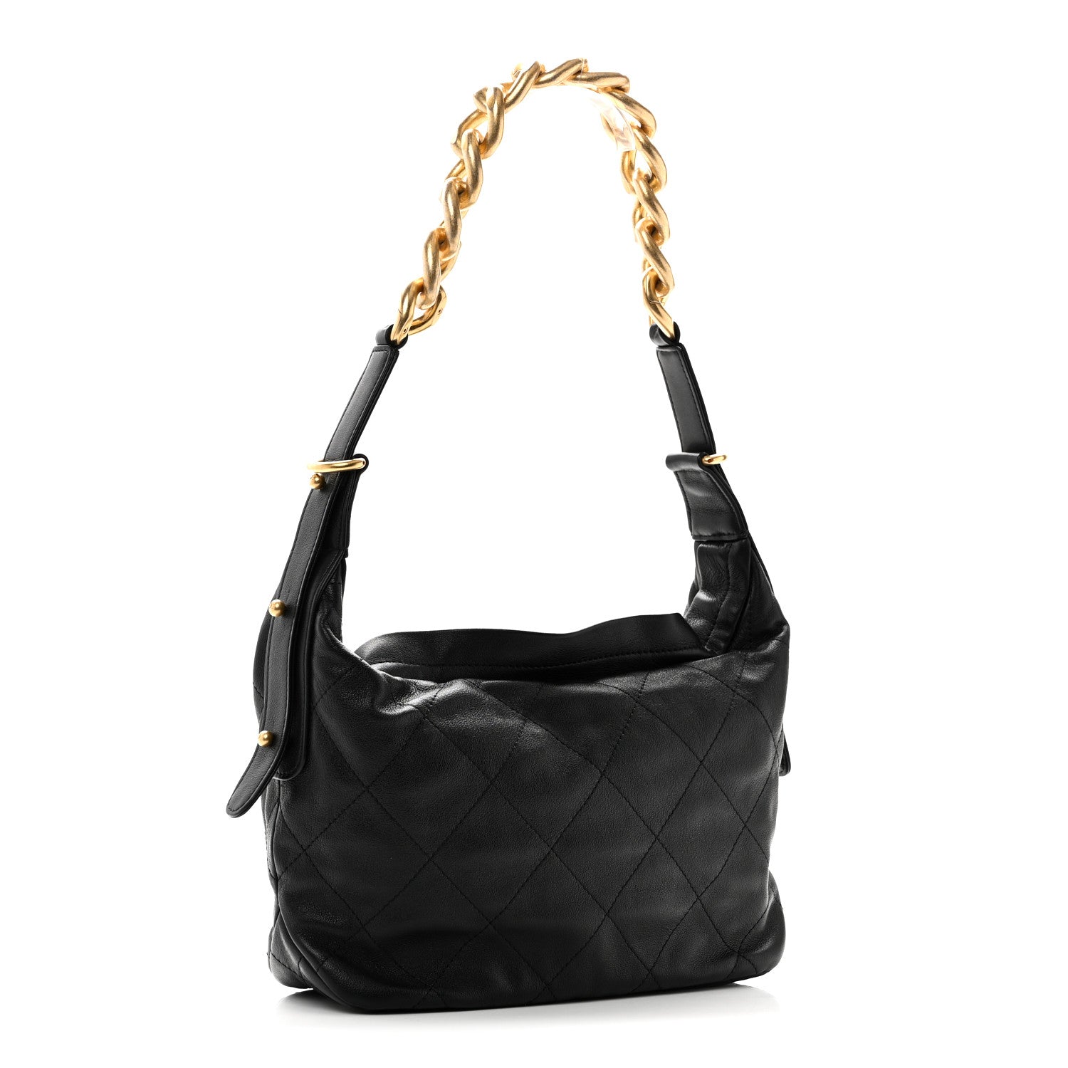 Chanel Calfskin Quilted Daily Hobo Black 3 of 10