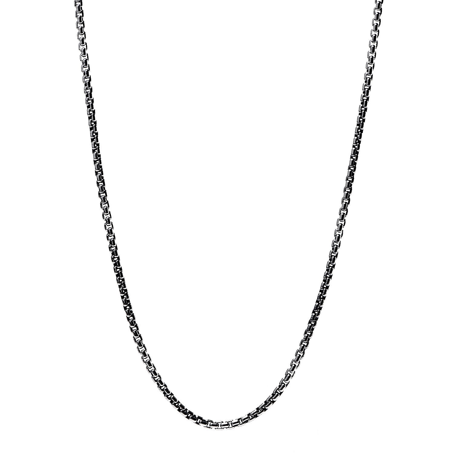 David Yurman Sterling Silver 14K Yellow Gold 2.7mm Box Chain Necklace 16" 1 of 3