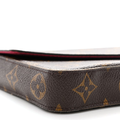 Louis Vuitton Monogram Pochette Felicie Chain Wallet Fuchsia 12 of 18
