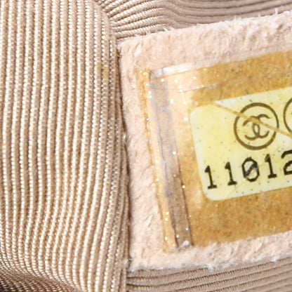 Chanel Lambskin Ostrich Pony Hair Quilted Patchwork Precious Symbols Flap Bag Beige 7 of 11