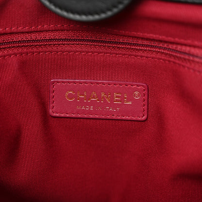 Chanel Calfskin Small Deauville Tote Black 7 of 14