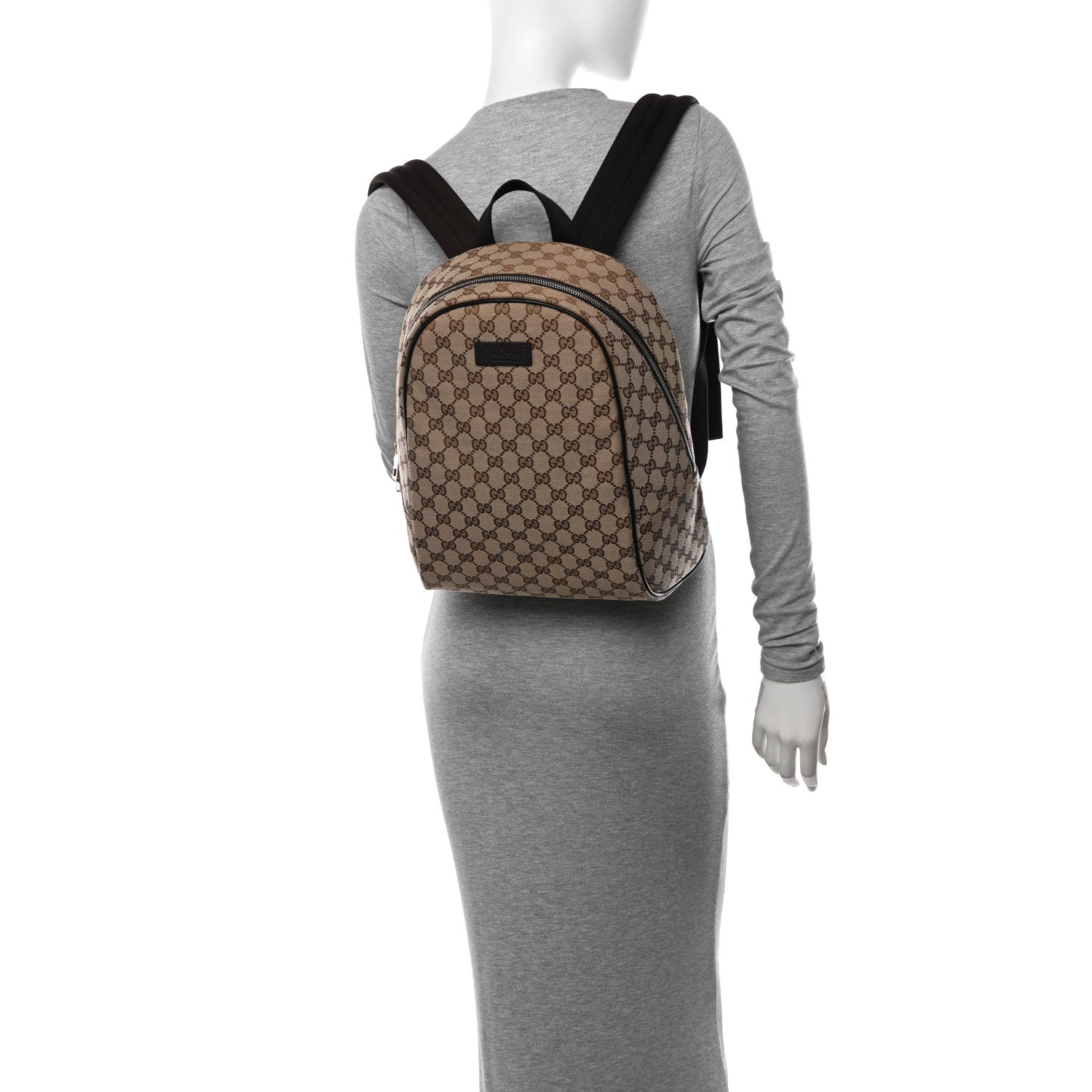 Gucci Monogram Travel Backpack Dark Brown 2 of 10