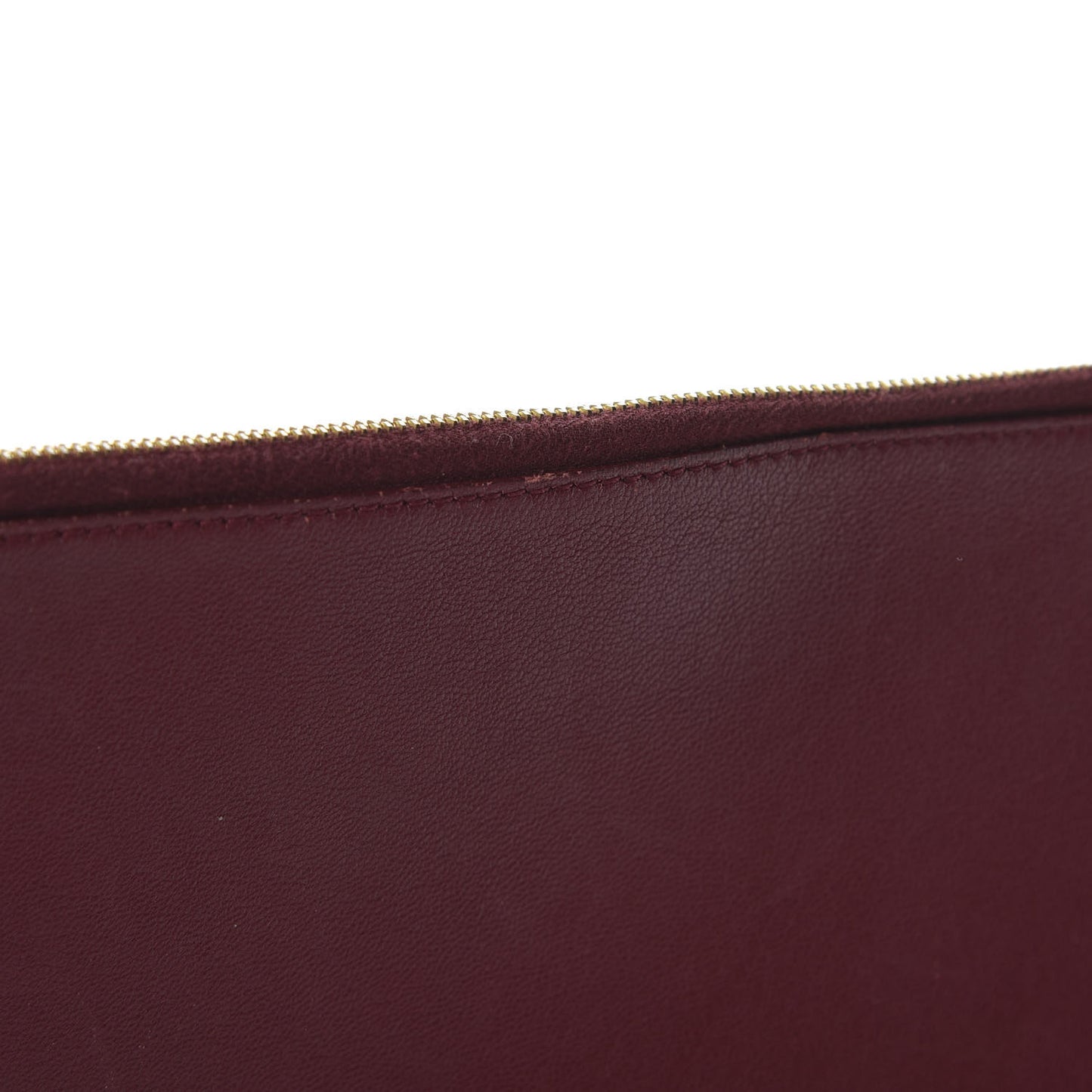 Lambskin Bicolor Computer Case Light Burgundy Navy