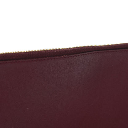 Celine Lambskin Bicolor Computer Case Light Burgundy Navy 10 of 10