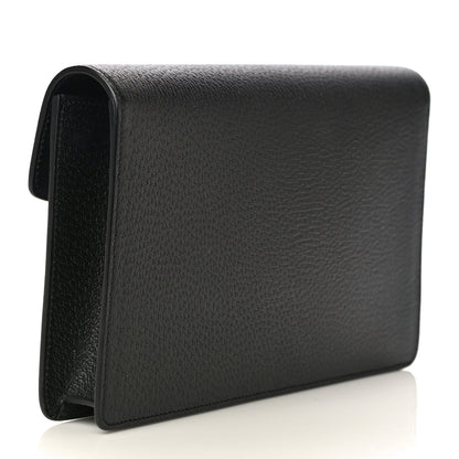 Gucci Dollar Calfskin Crystal Dionysus Clutch Wristlet Black Black Diamond 3 of 11