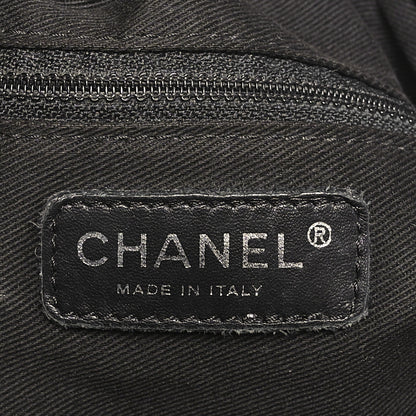 Chanel Lambskin Stitched Expandable Tote Black 6 of 11