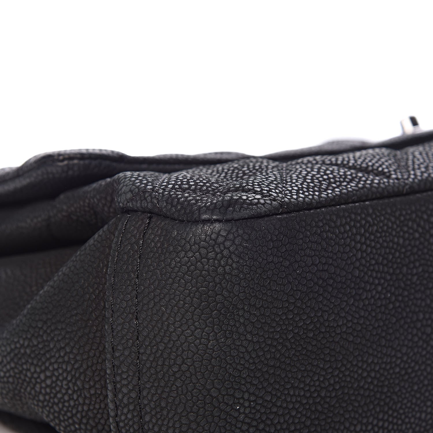 Chanel Iridescent Caviar Quilted Medium Lady Pearly Flap Black 15 of 16