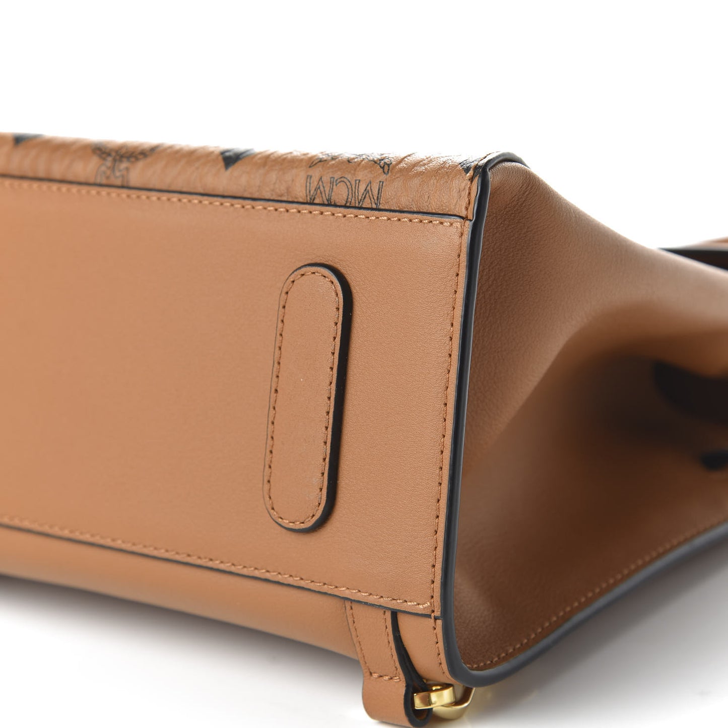 Calfskin Essential Visetos Small Backpack Cognac