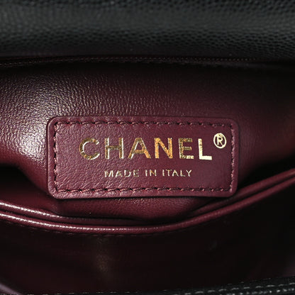 Chanel Caviar Lizard Embossed Quilted Extra Mini Coco Handle Flap Black 6 of 11