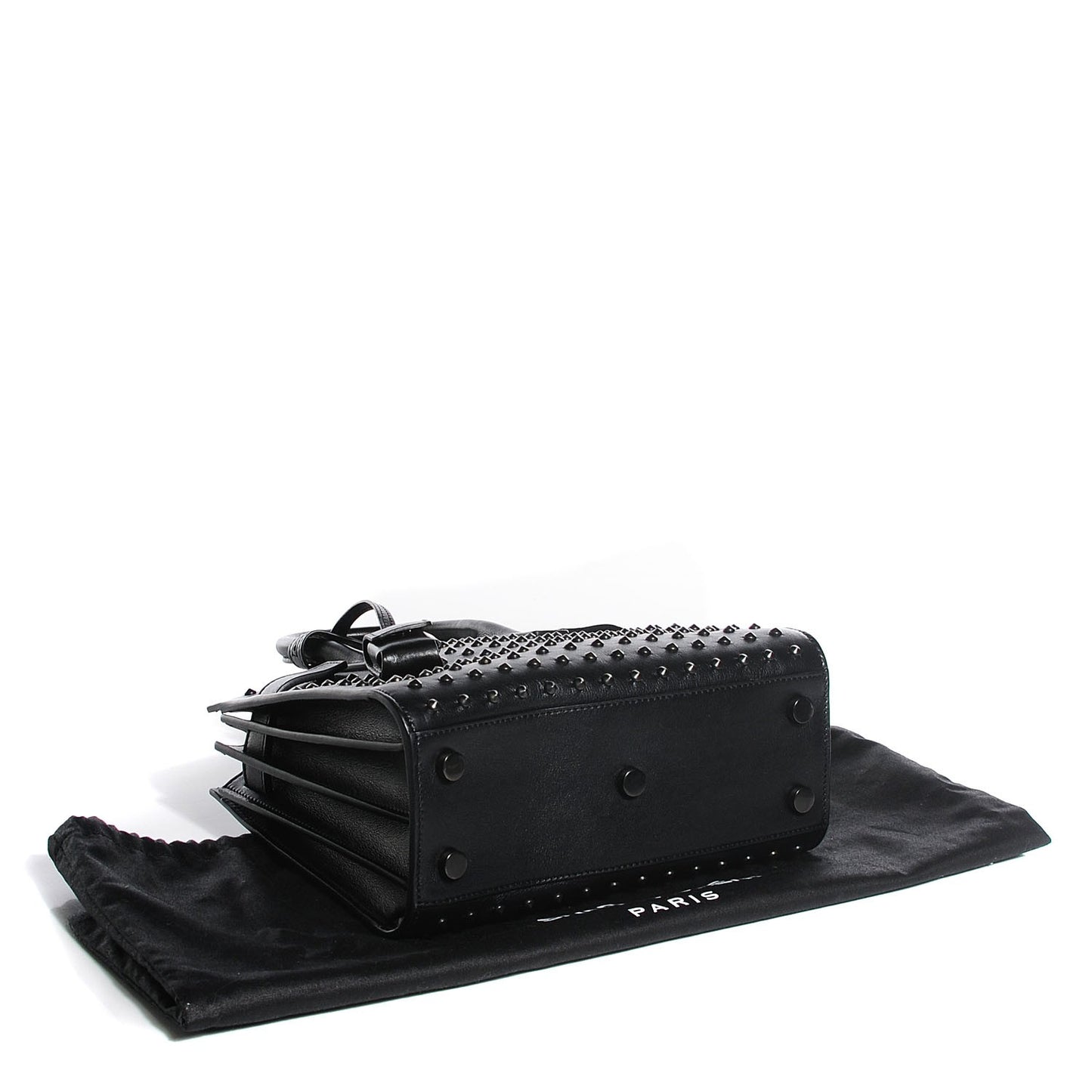 Calfskin Studded Nano Sac De Jour Black