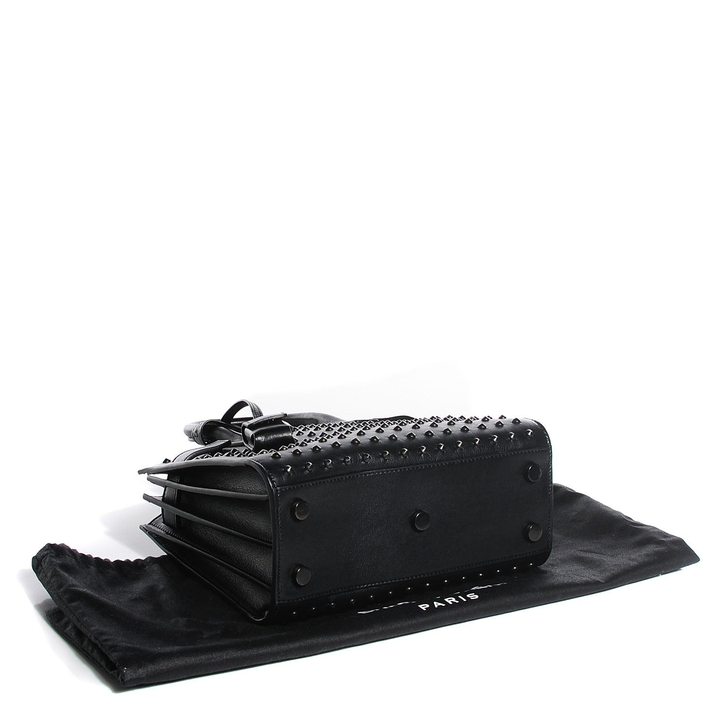 Saint Laurent Calfskin Studded Nano Sac De Jour Black 4 of 8