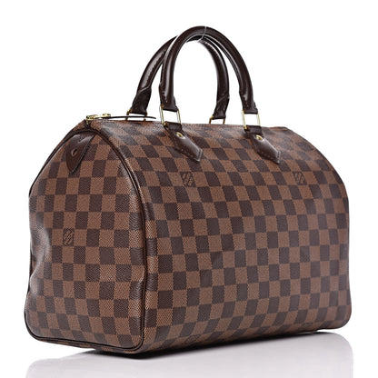 Louis Vuitton Damier Ebene Speedy 30 3 of 9