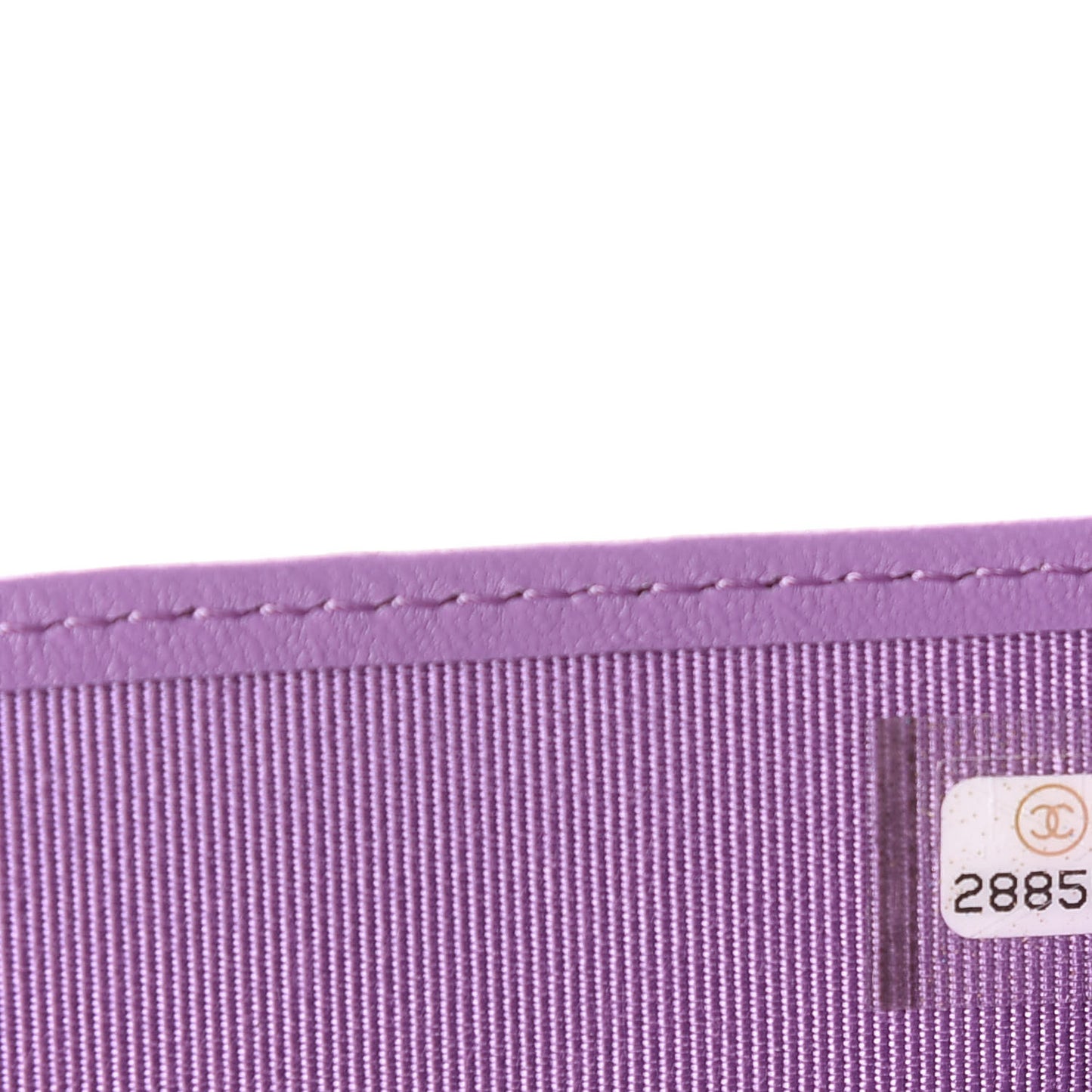 Lambskin Quilted Passport Holder Purple