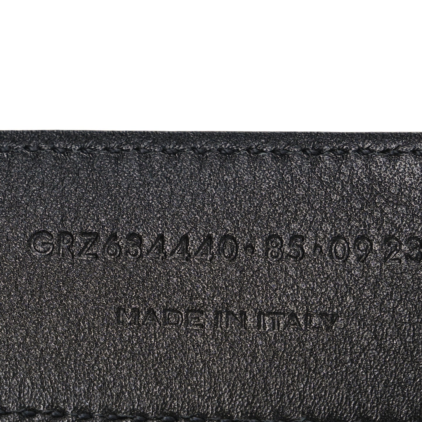 Grained Calfskin Monogram Cassandre Square Buckle Belt 85 34 Black