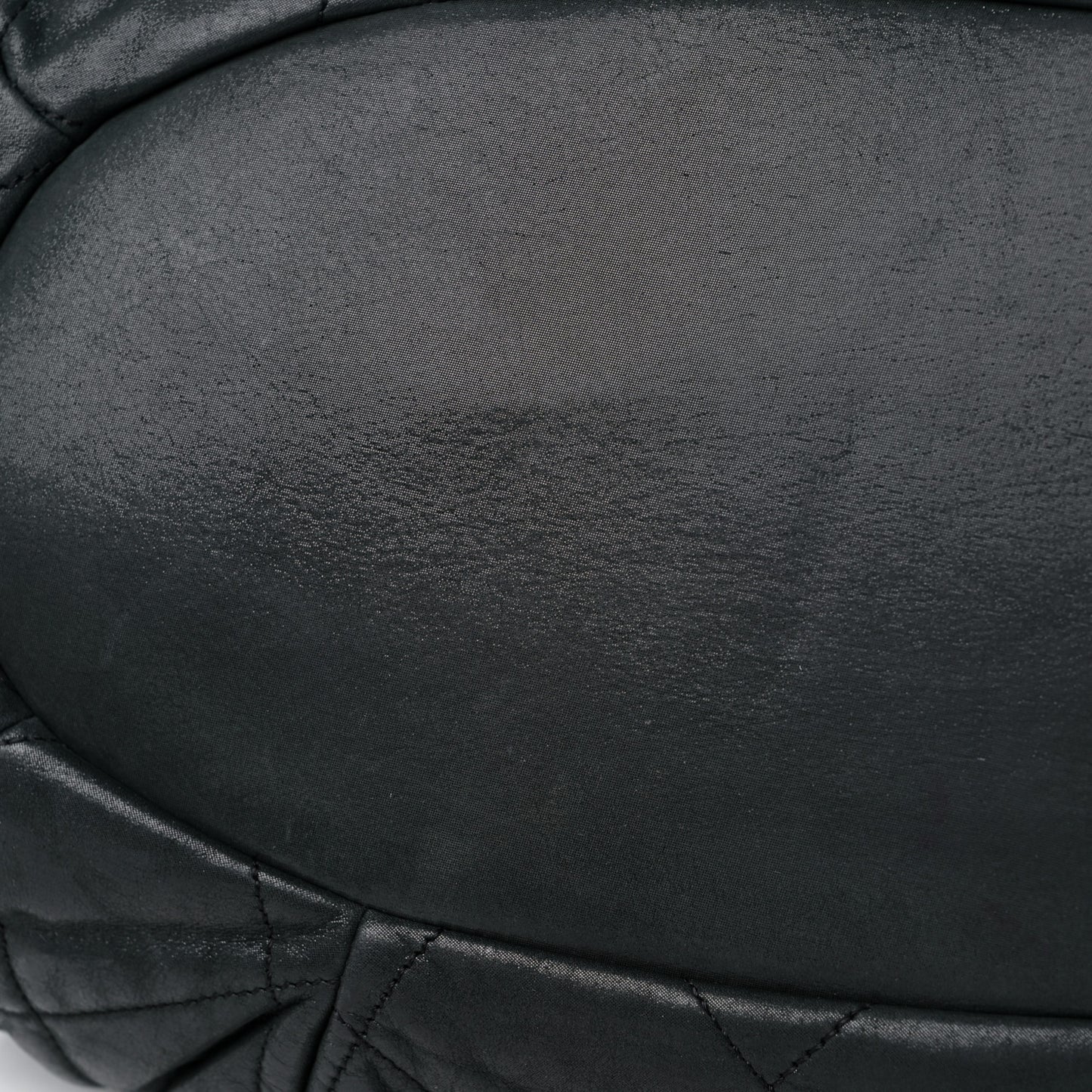 Iridescent Calfskin Quilted Large In The Mix Tote Black